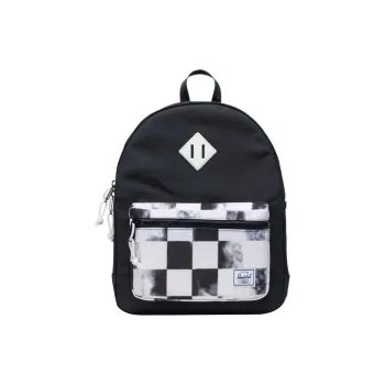 Herschel Recycled Fabric Backpack Unisex Black Plaid
