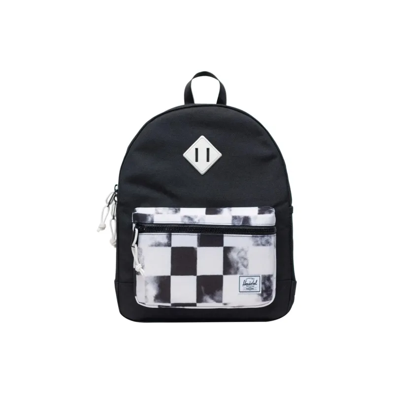 Herschel Recycled Fabric Backpack Unisex Black Plaid-0