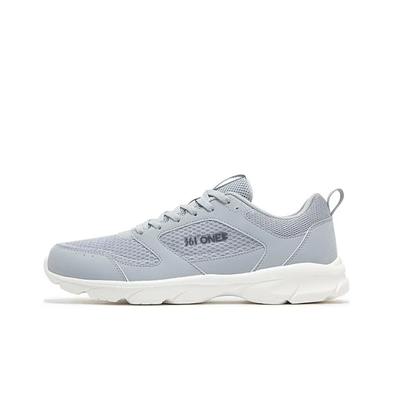 361° Slip-Resistant Breathable Low-Top Running Shoes Men's Gray White-0