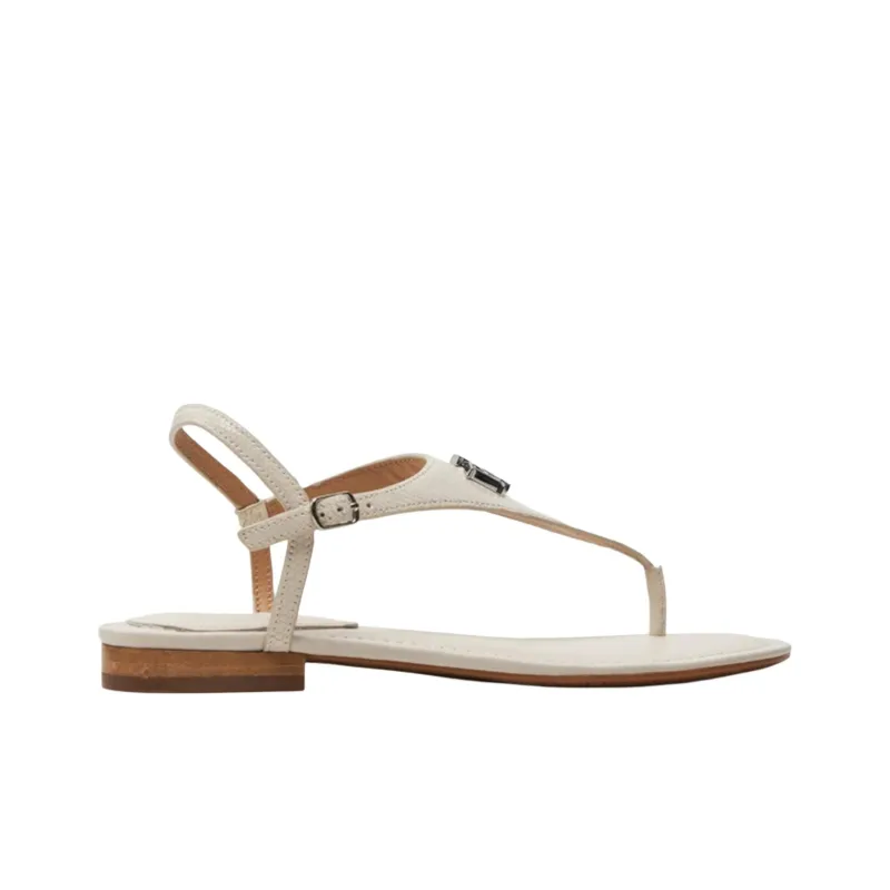 LAUREN RALPH LAUREN Ellington Lizard-embossed Leather Sandals Women's-1