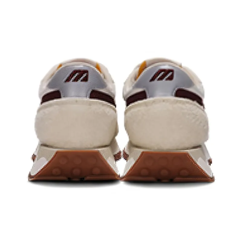 Mizuno LG 70s Low Top Casual Shoes Unisex White Red-3