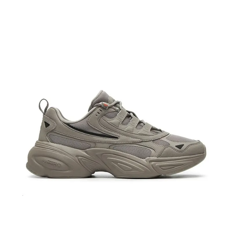 FILA Cube Cushioned Breathable Slip-Resistant Low-Top Casual Shoes Women's Faded Dove Gray-1