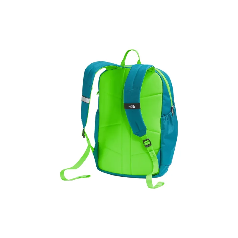 THE NORTH FACE Recycled Polyester Backpack Mini Unisex Moss Blue & Safety Green-2