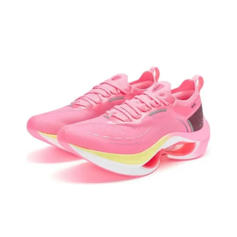 XTEP Cushioning, Wear Resistant Low Top Running Shoes Women's Peach Pink/Black-2