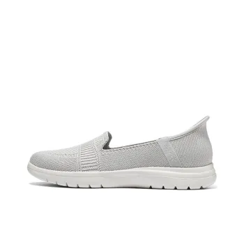 Skechers Slip Ins Cushioning, Wear Resistant Low Top Casual Shoes Women's Light Gray