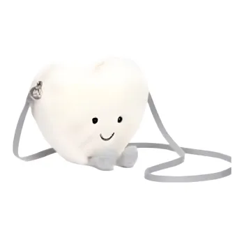 JELLYCAT Amuseables Cream Heart Bag Plush Toy