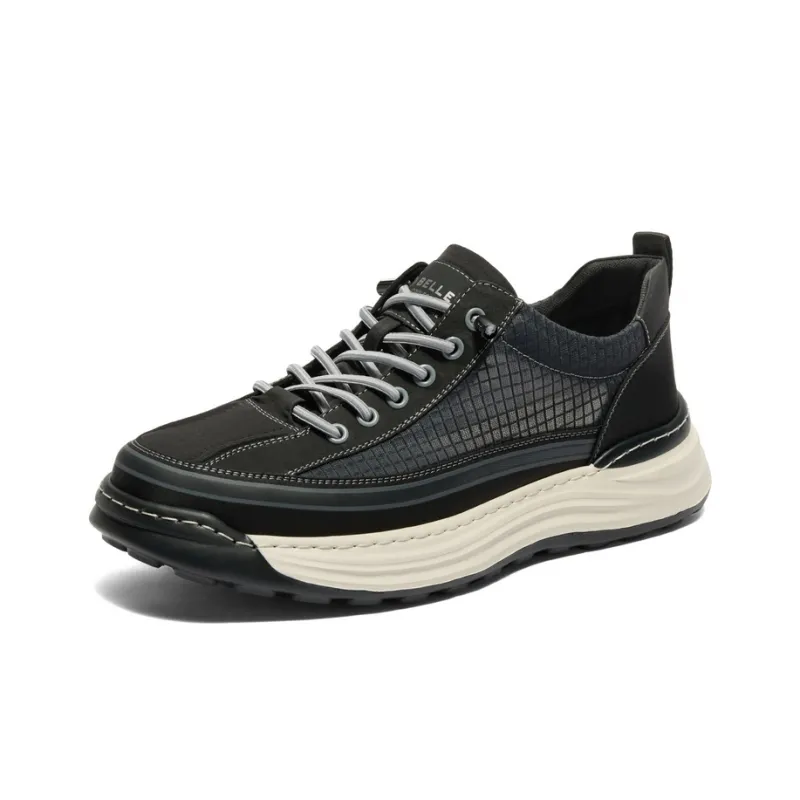 BELLE Casual Shoes Men's Black, Apricot-6