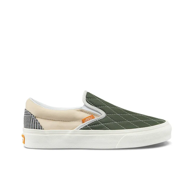 Vans Unisex Slip On Sneakers Multi color 'Green Light Gray'-1
