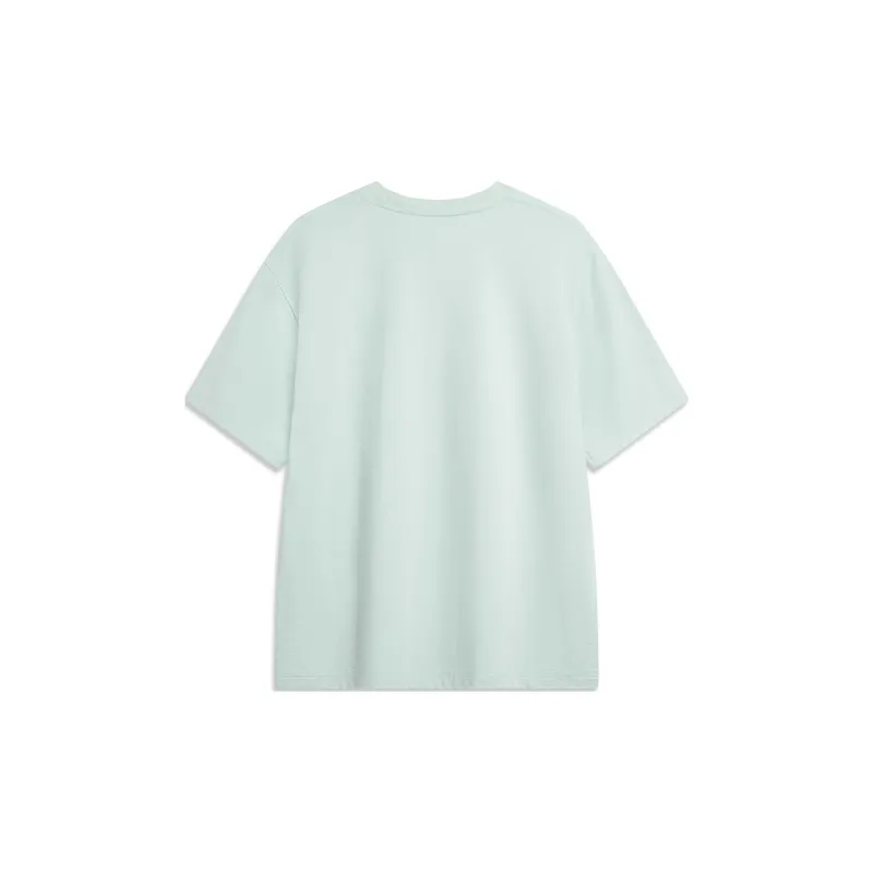 LiNing Sports Life Collection T Shirt Men's Light Moss Blue-1