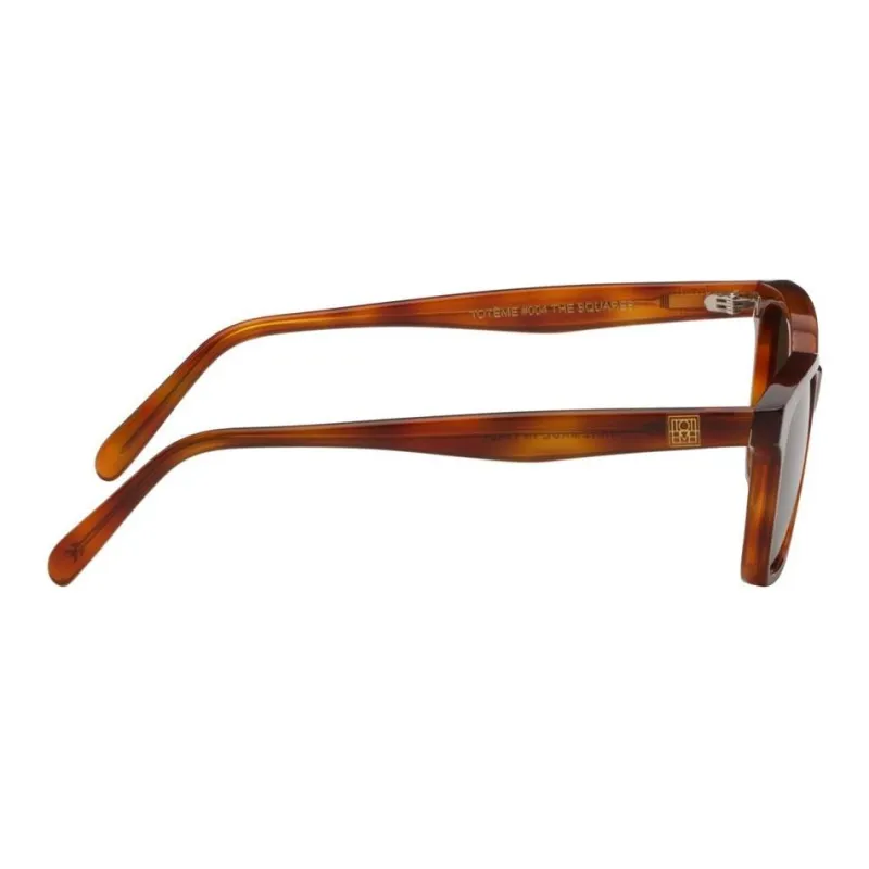TOTEME Acetate Square Sunglasses Unisex Tortoiseshell-2