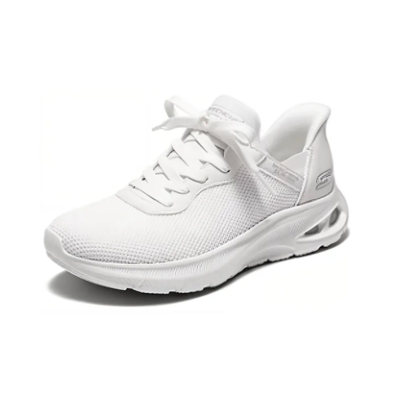 Skechers Cushioning Anti Slip And Wear Resistant Low Top Casual Shoes Women's Ivory-2