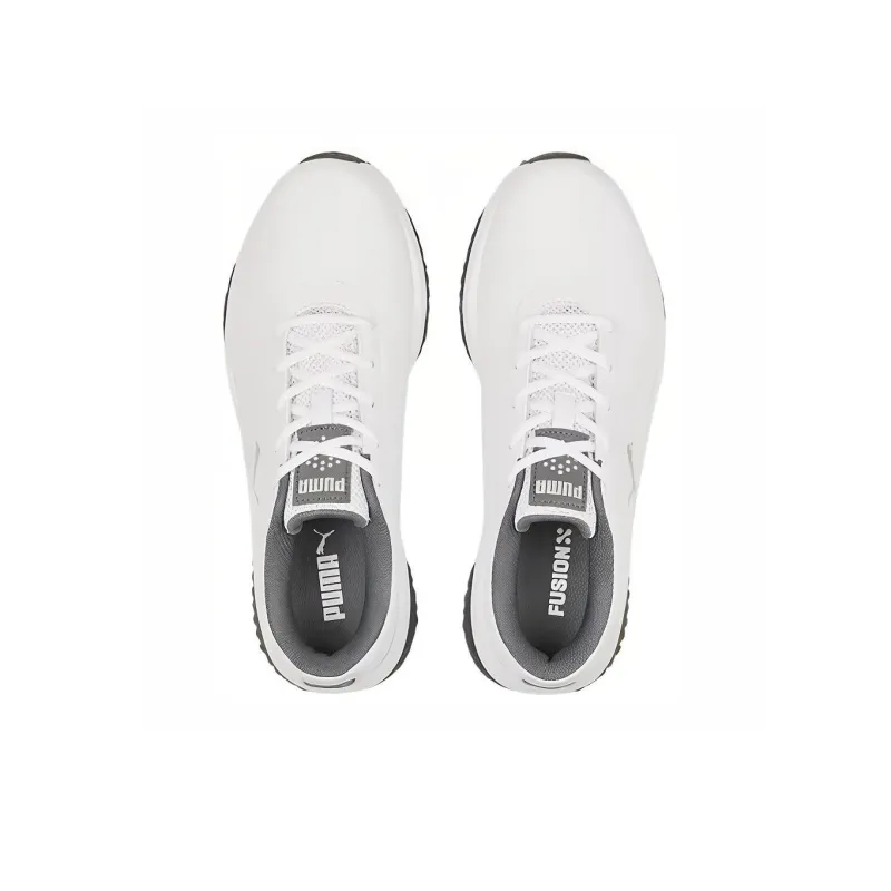PUMA Fusion Tech Sl Low Top Golf Shoes Men's White-3