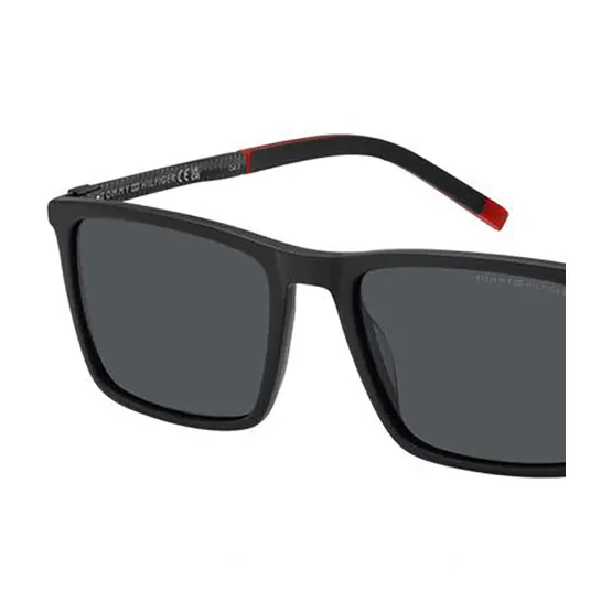 Tommy Hilfiger Acetate Square Sunglasses Men's Black-2