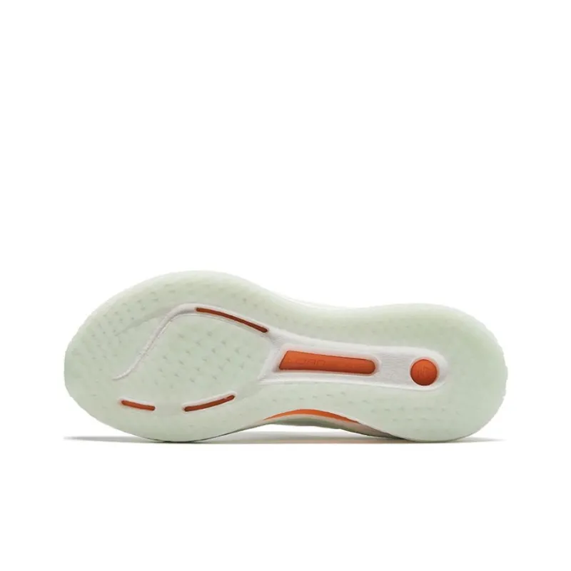 Anta Cushioning Wear Resistant Low Top Running Shoes Women's White Green Orange-4