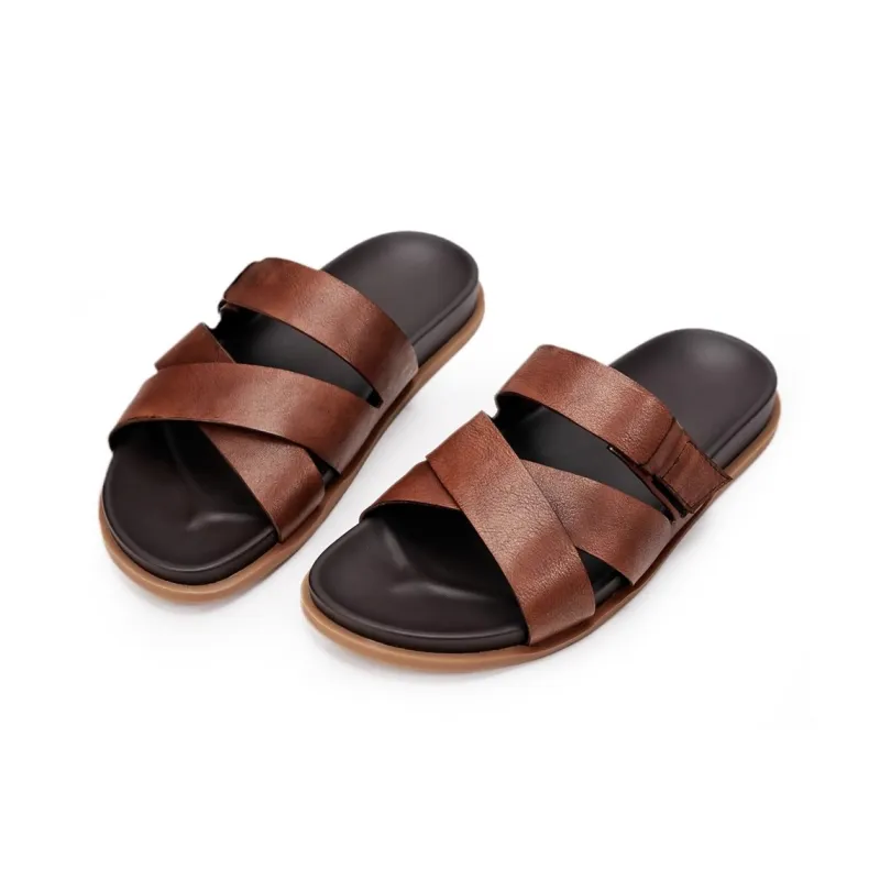 Voguhomme Slide Slippers Men Black-2