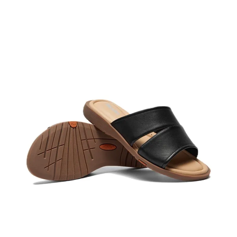 BATA Slide Slippers Women's Black, Beige, Yellow-3