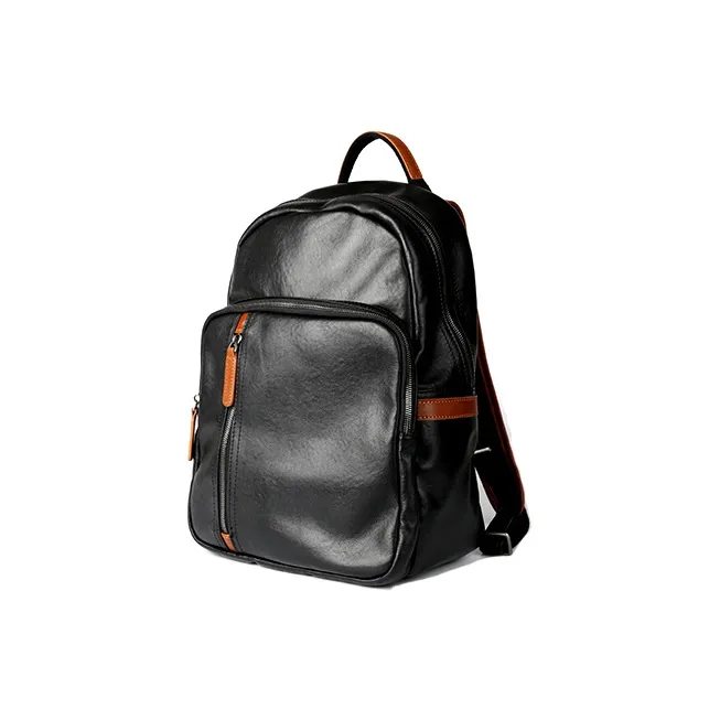 DOSRFINI Genuine Leather Top Grain Tanned Cow Leather Backpack-1