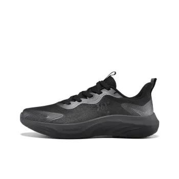 361° Cushioned Anti Slip Wear Resistant Breathable Lightweight Low Top Running Shoes Men's Obsidian Black