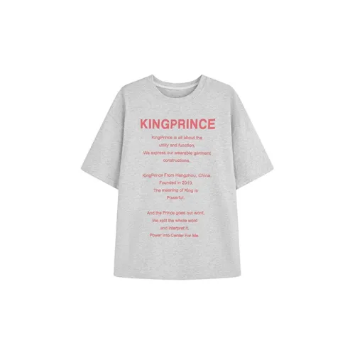 KING PRINCE T-Shirts Women's Heather Gray