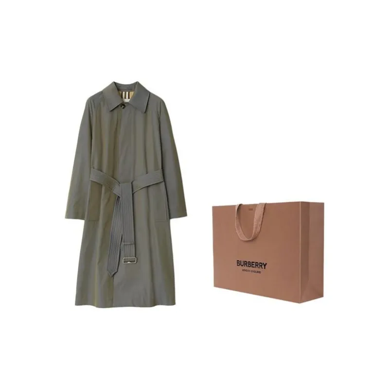 Burberry Long Cotton Car Coat-2