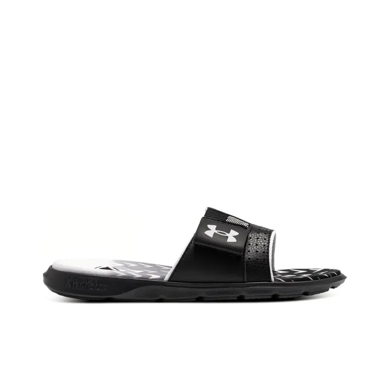 Under Armour EVA Graffiti Slip Resistant Slide Slippers Unisex Black-1