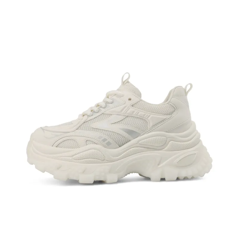 BOERDIQI Height Increasing Wear-Resistant Low-Top Chunky Sneakers-5