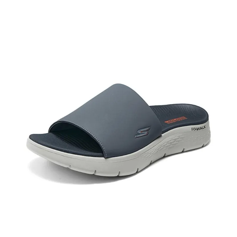 Skechers EVA Abrasion Resistant Slide Slippers Men's Gray-2