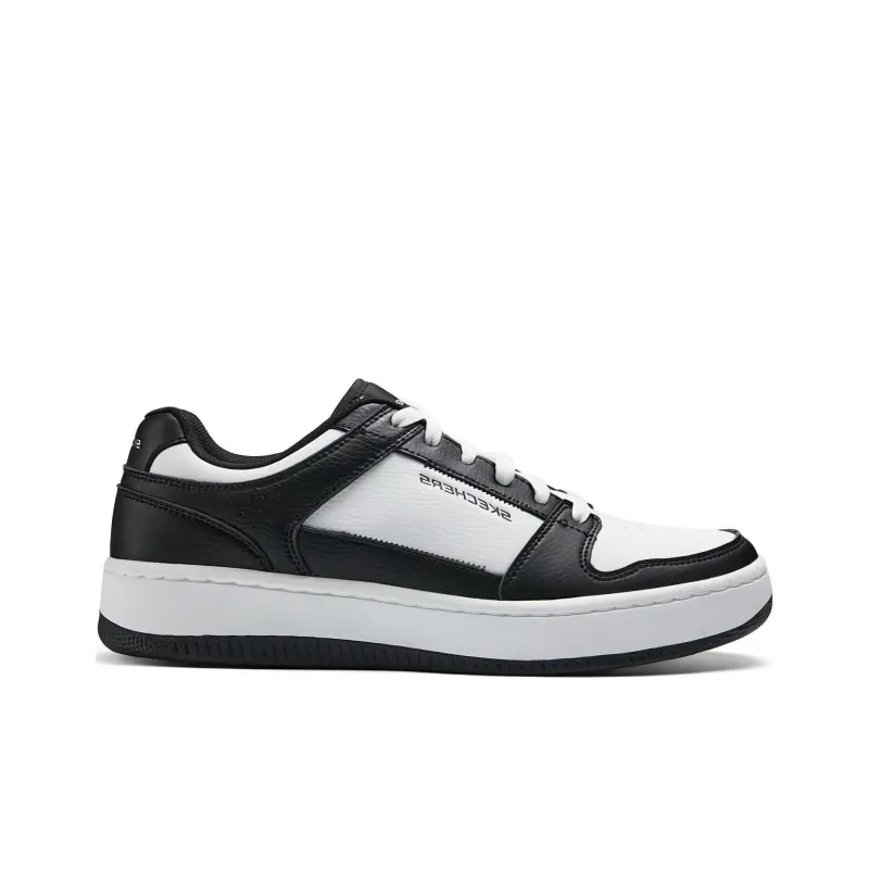 Skechers Slip Resistant Cushioning Wear Resistant Low Top Skateboard Shoes Men's Black White-1