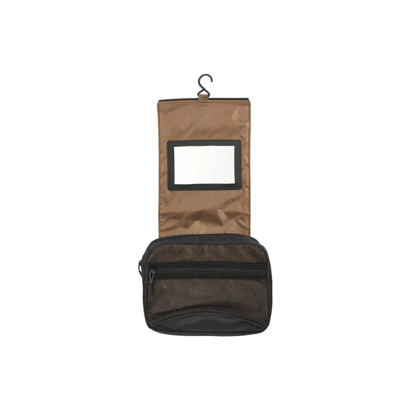 DECATHLON Polyurethane Storage Bag, Toiletry Bag Regular Unisex Carbon Gray & Brown-3