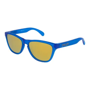 Oakley Irregular Shape Sunglasses Unisex Blue
