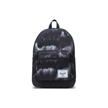 Herschel Recycled Material Backpack Unisex Hazy Ikat Black