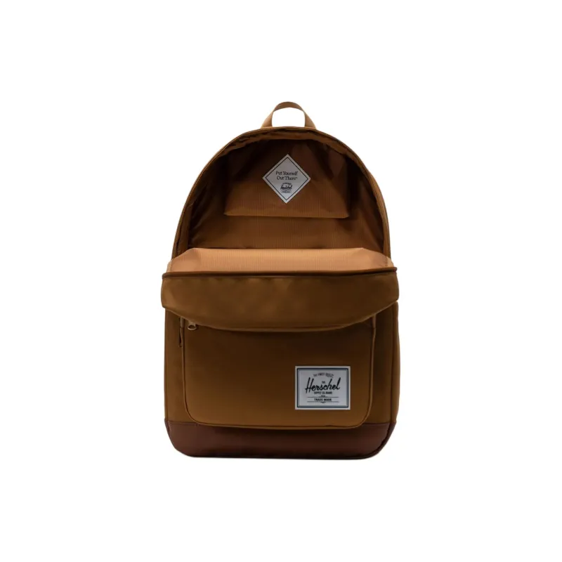 Herschel Recycled Polyester Backpack Unisex Bronze Brown & Tan-3