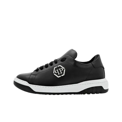 PHILIPP PLEIN Logo-appliqué Leather Sneakers