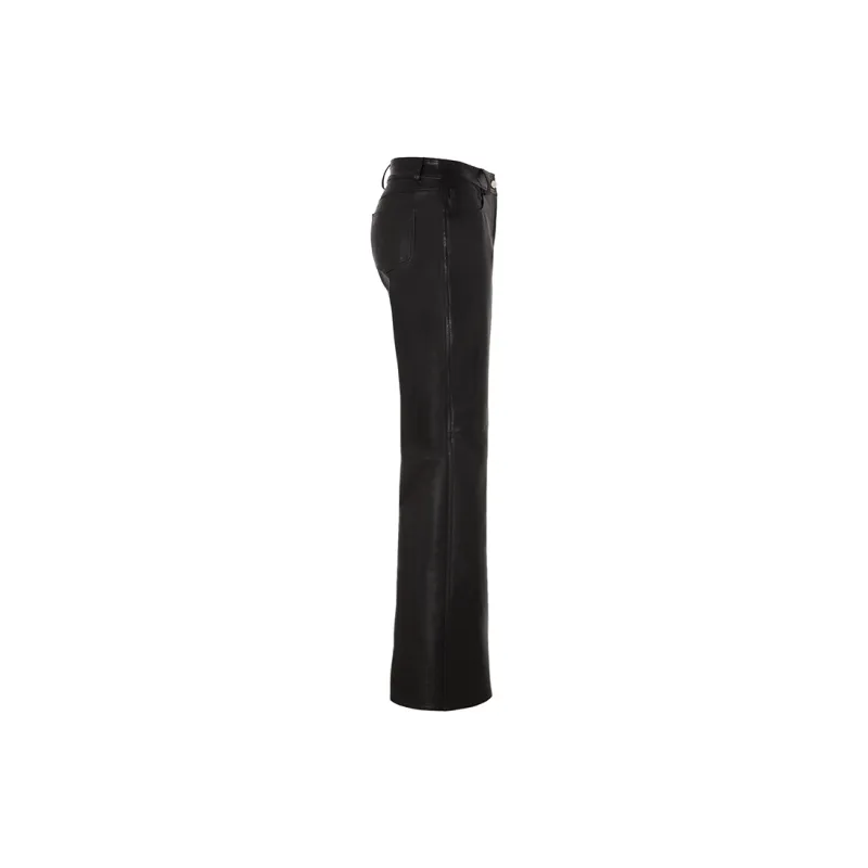 JYOSEI Leather Pants Women's Black-2