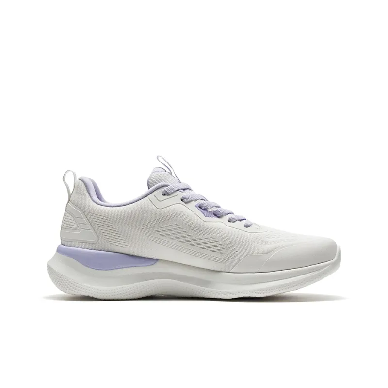 XTEP Running Shoes Women's Low Top Sail White/Snow Cyan Purple-1