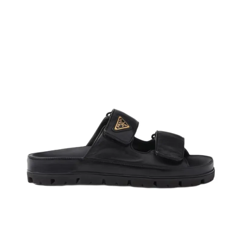PRADA Padded Leather Sandals-1