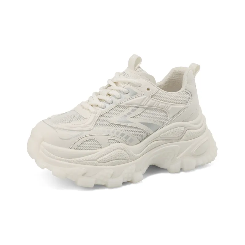 BOERDIQI Height Increasing Wear-Resistant Low-Top Chunky Sneakers-6