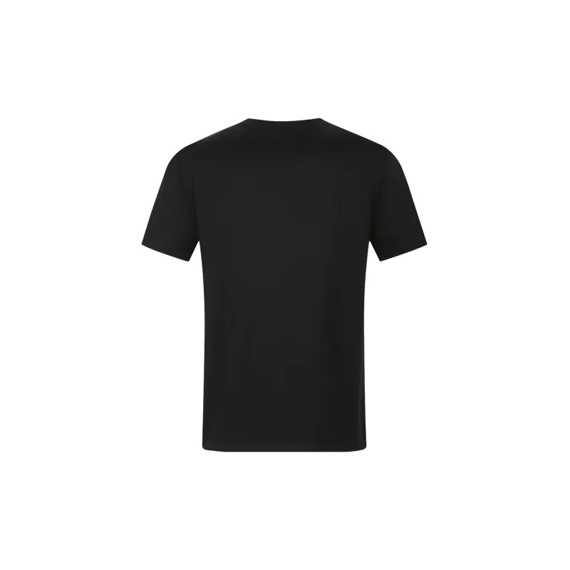 FERRE Rhinestone Decoration Letter Pullover Crew Neck Short Sleeved T Shirt Men's Black-1