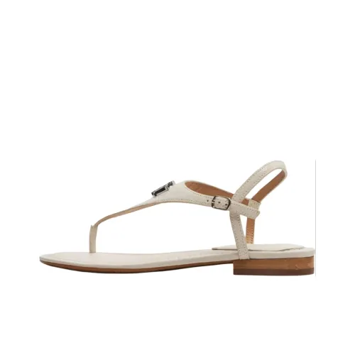 LAUREN RALPH LAUREN Ellington Lizard-embossed Leather Sandals