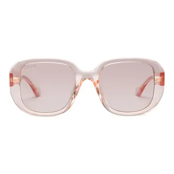 GUCCI Transparent Oversize-frame Sunglasses