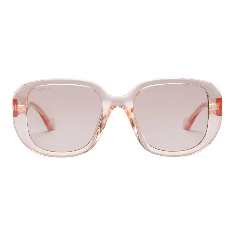 GUCCI Transparent Oversize-frame Sunglasses-0