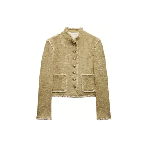 ZARA ZW Series Jackets Women's Light Khaki