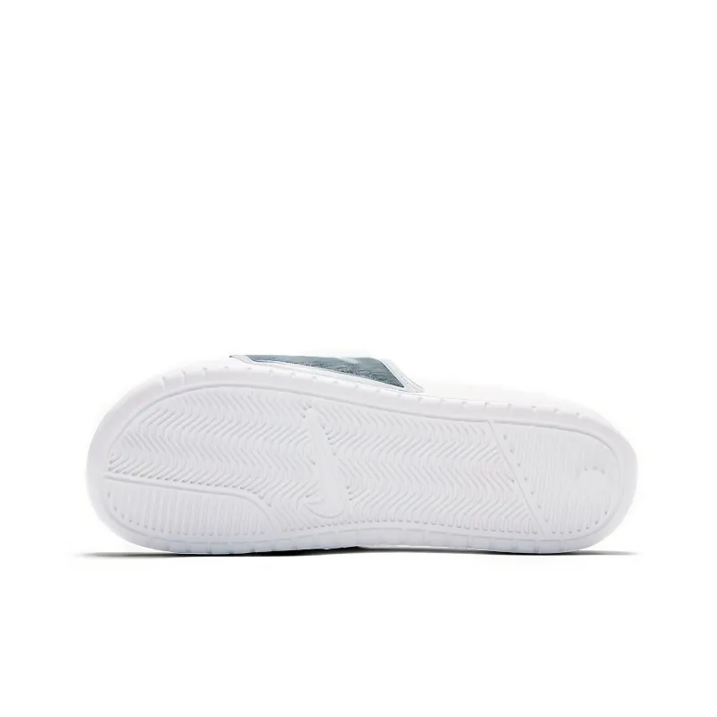 Nike Benassi Lx White Blue Slippers 'White Blue' Women's-3