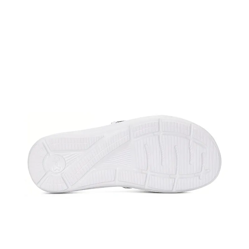 Under Armour Ignite 6 Graphic Strap Slide 'Black White' Women's-4