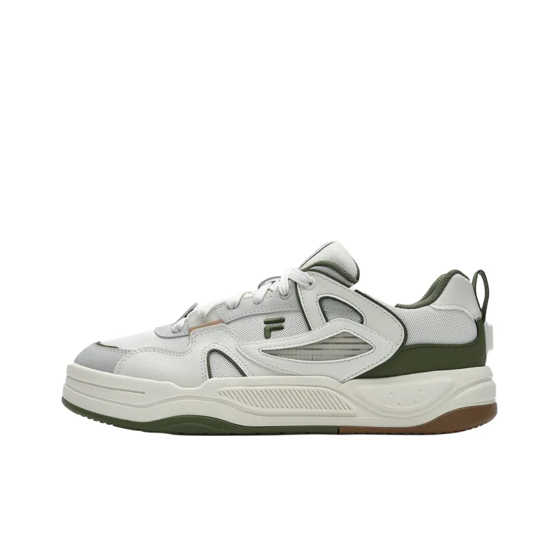 FILA FUSION BANK II Abrasion Resistant Low Top Skateboard Shoes Men's White-0