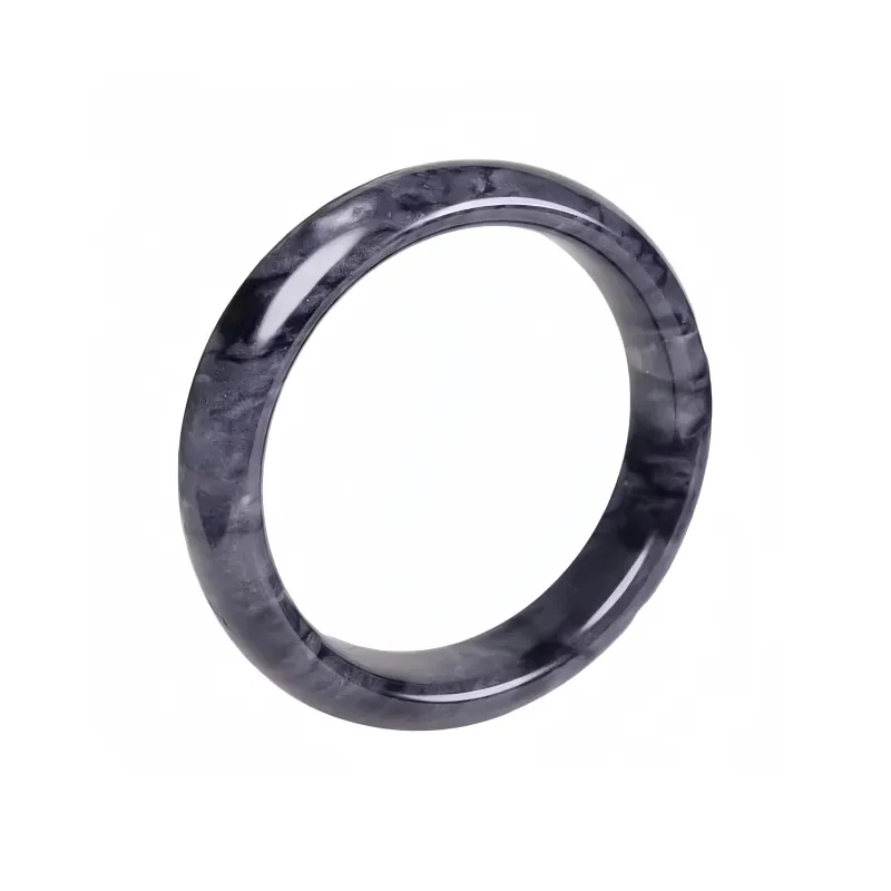 Lingxiang Yurun Bangles Black Jade Unisex-0