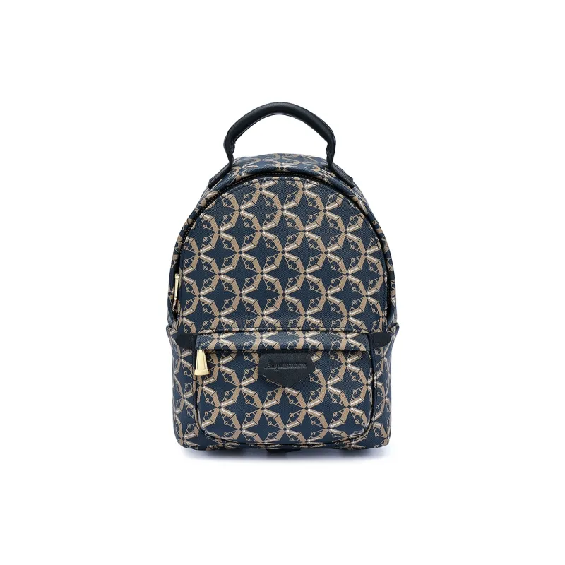 AQUASCUTUM Top Grain Cow Leather Backpack Trumpets Women's Dark Blue-0