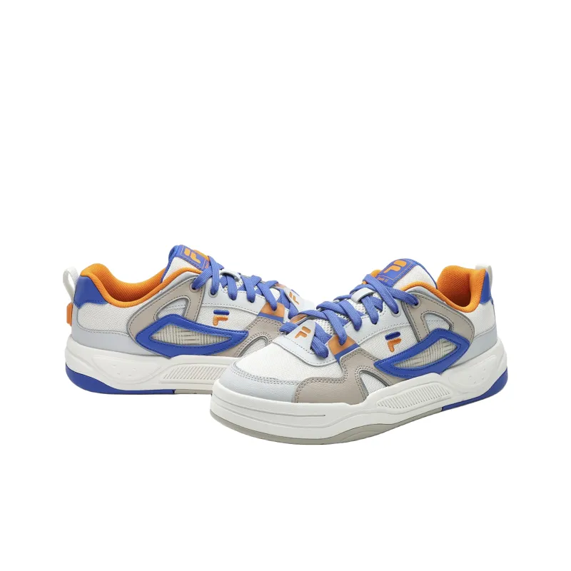 FILA FUSION BANK II Low Top Skateboard Shoes Men's White-3