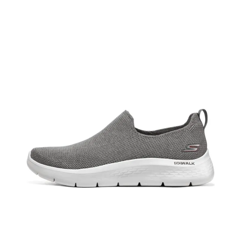 Skechers Cushioning Wear Resistant Low Top Casual Shoes Men's White Gray-0