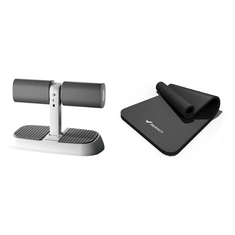 MERACH Sit Up Assist Devices Black Home Indoor Sports Unisex Suction Cup Adjustable With Three Levels Abdominal Toning-10